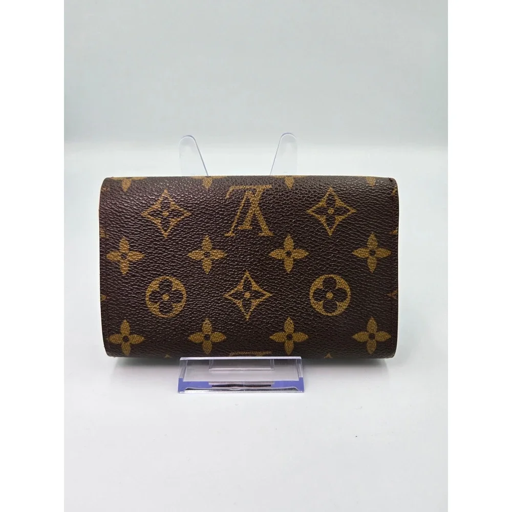 Louis Vuitton‎ Monogram Canvas Small Wallet Snap Closure Authentic